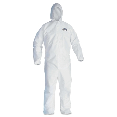 KLEENGUARD EXTRA 2X LARGE WHITE COVERALL ZIPPER